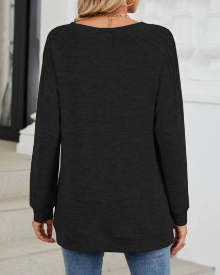 Round Neck Long Sleeve T-Shirt