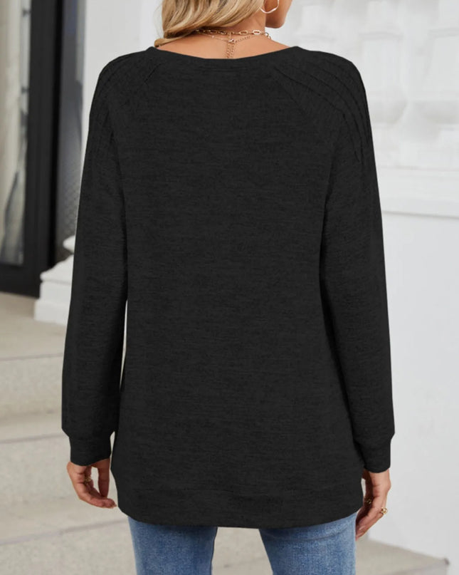 Round Neck Long Sleeve T-Shirt
