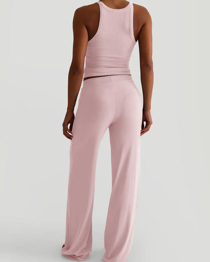 Scoop Neck Tank and Pants Set