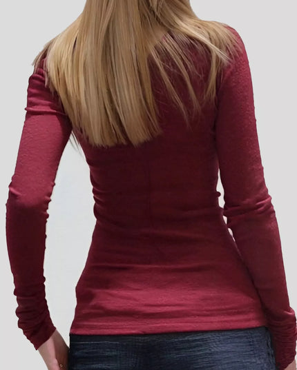 Long Sleeve T-Shirt with Lace Detail