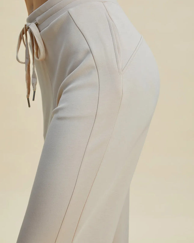 Basic Bae Full Size Air Scuba Drawstring High Waist Cropped Pants