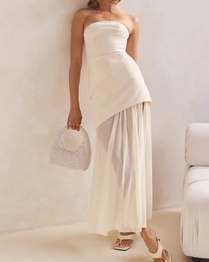 Layered Slit Tube Maxi Dress