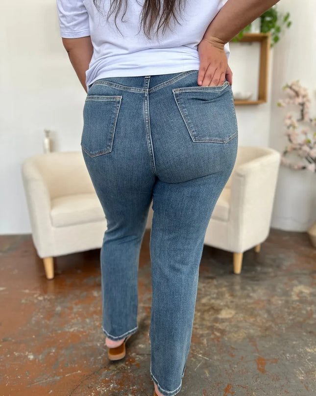 Judy Blue Full Size High Waist Straight Jeans