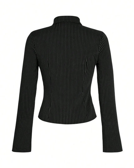 Striped Button Up Long Sleeve Shirt