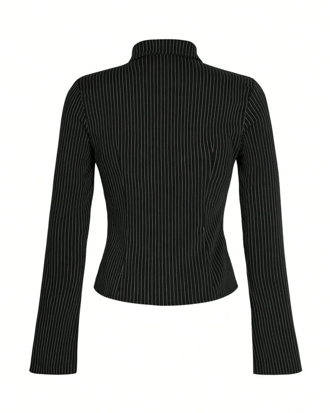 Striped Button Up Long Sleeve Shirt