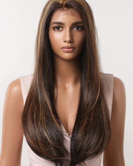 13*2" Lace Front Wigs Synthetic Long Straight 26" 150% Density 