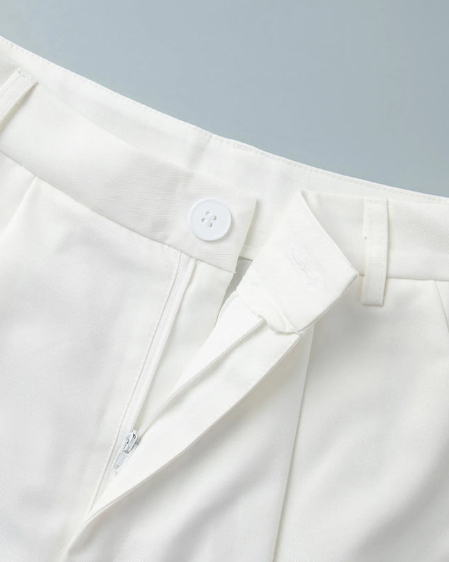 V-Neck Vest and Pants Two-Piece Blazer Set