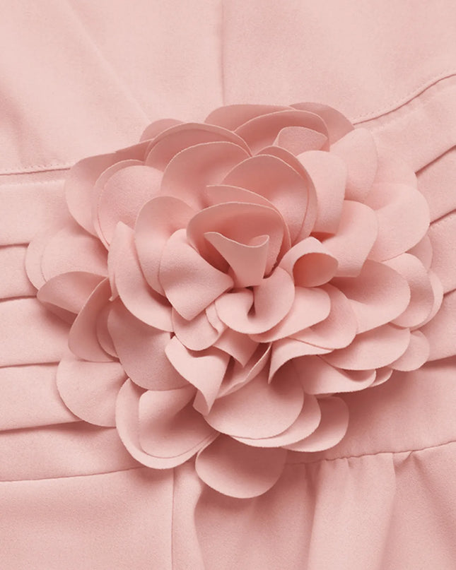 Flower Surplice Long Sleeve Blouse 