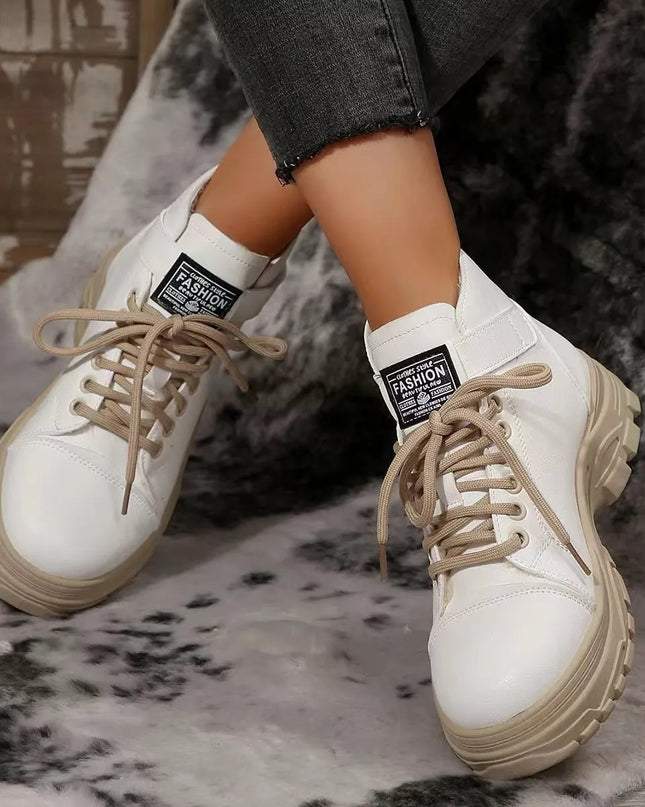 Lace Up Platform Combat Boots