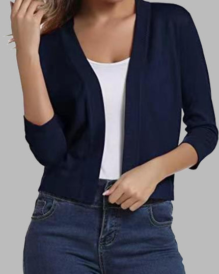 Open Front Cardigan Dark Navy