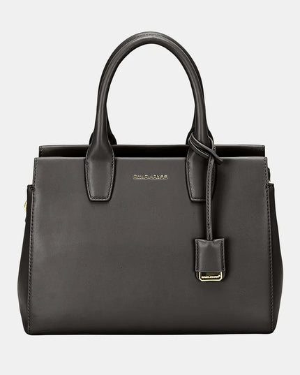 David Jones PU Leather Handbag Black One Size