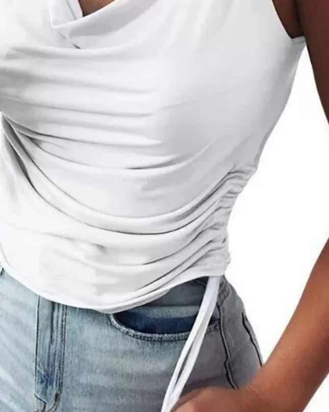 Side Drawstring Ruched Cami