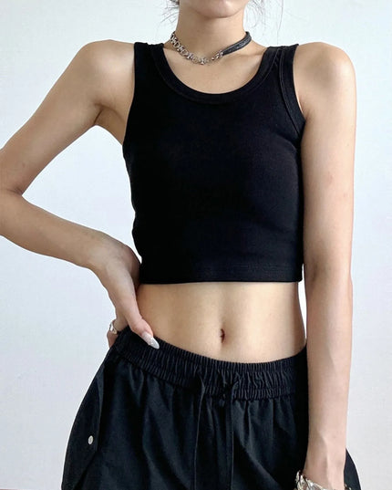 Ribbed Crop Tank Top