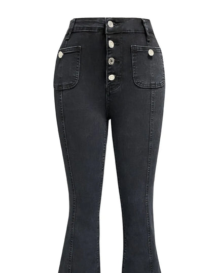 Flare Jeans with Pockets 