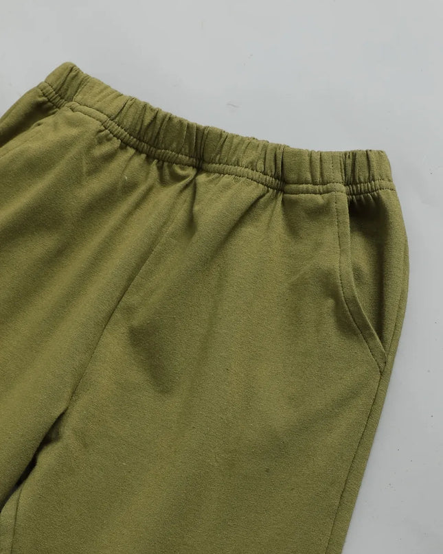 Children's Color Block Top and Pants Set