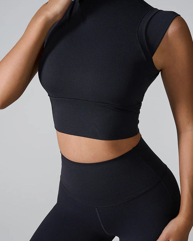 Mock Neck Active Tank