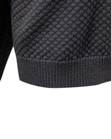 Men's Classic Textured Short Sleeve Polo Shirt