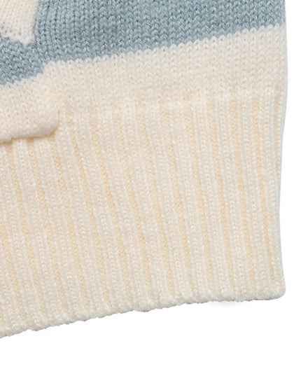 Drawstring Zip Up Striped Cardigan