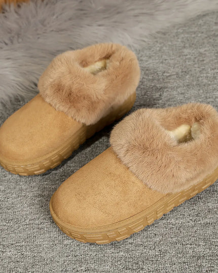Suede Sherpa-Lined Winter Boots