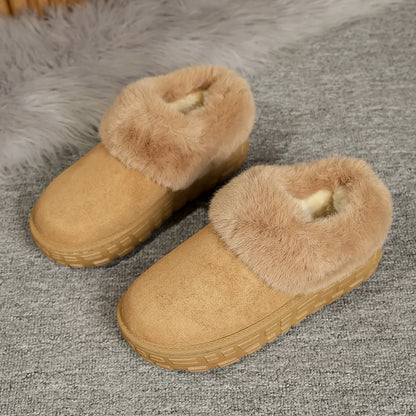 Suede Sherpa-Lined Winter Boots