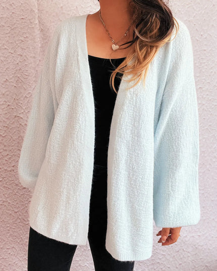 Open Front Long Sleeve Cardigan