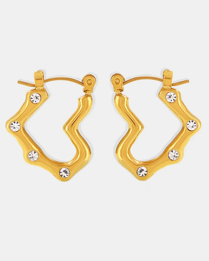 Stainless Steel Heart Earrings 