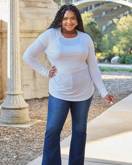 Basic Bae Full Size Round Neck Long Sleeve T-Shirt