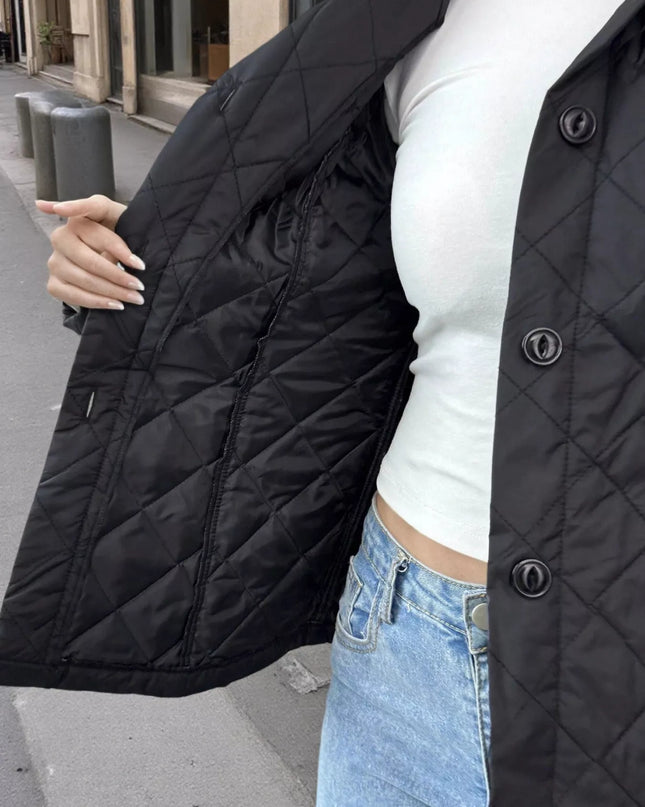Quilted Button Up Outerwear