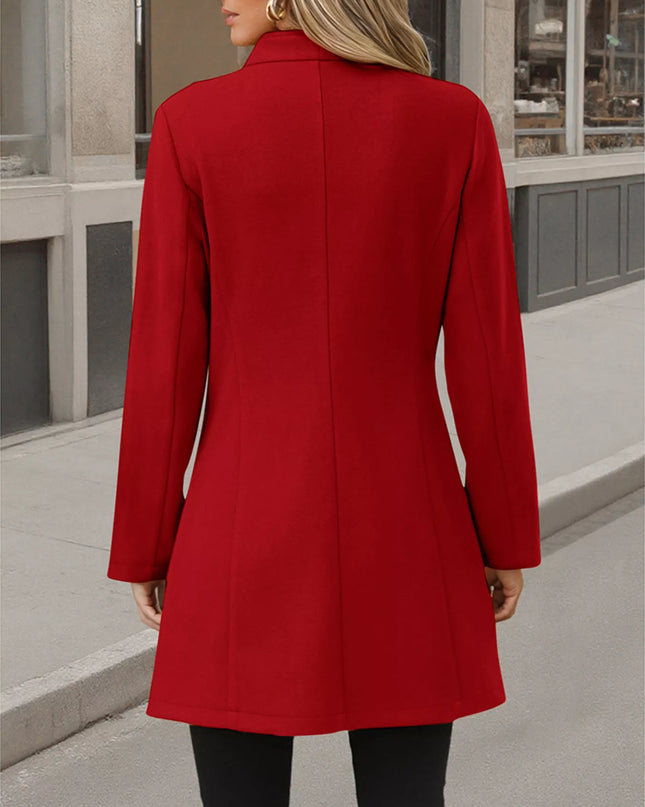 Button Up Long Sleeve Coat