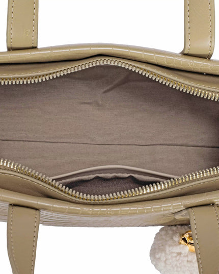 David Jones Crocodile Pattern Handbag