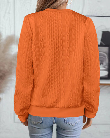 Texture Zip Up Long Sleeve Jacket