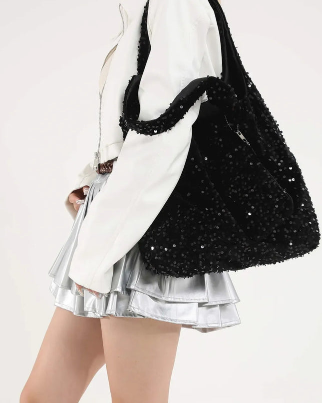 Sequin Polyester Handbag 