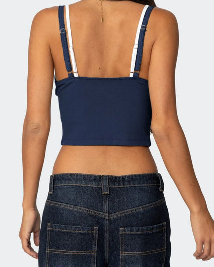 Lace Detail V-Neck Cami 