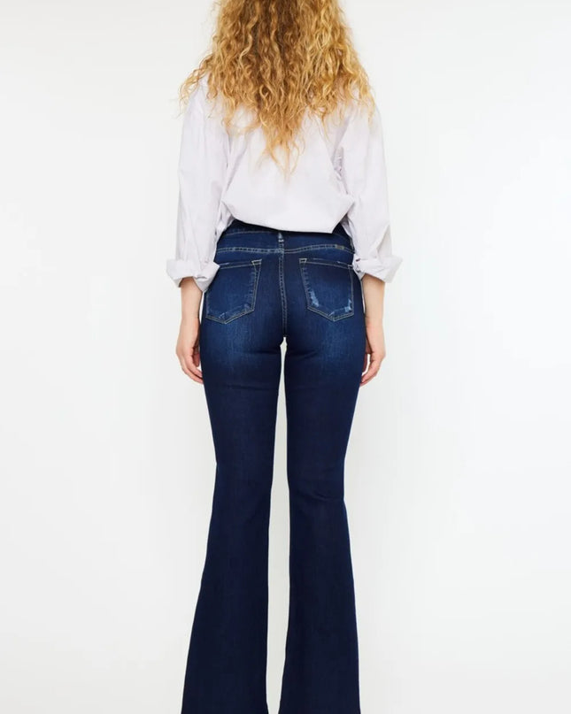 Kancan Mid Rise Slim Flare Jeans