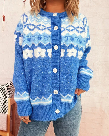 Ribbed Button Down Knit Cardigan