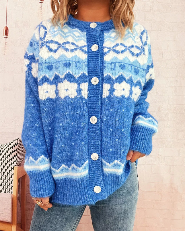 Ribbed Button Down Knit Cardigan