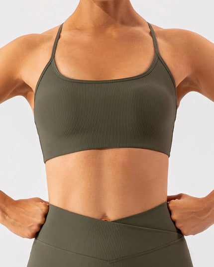 Spaghetti Strap Active Bra 