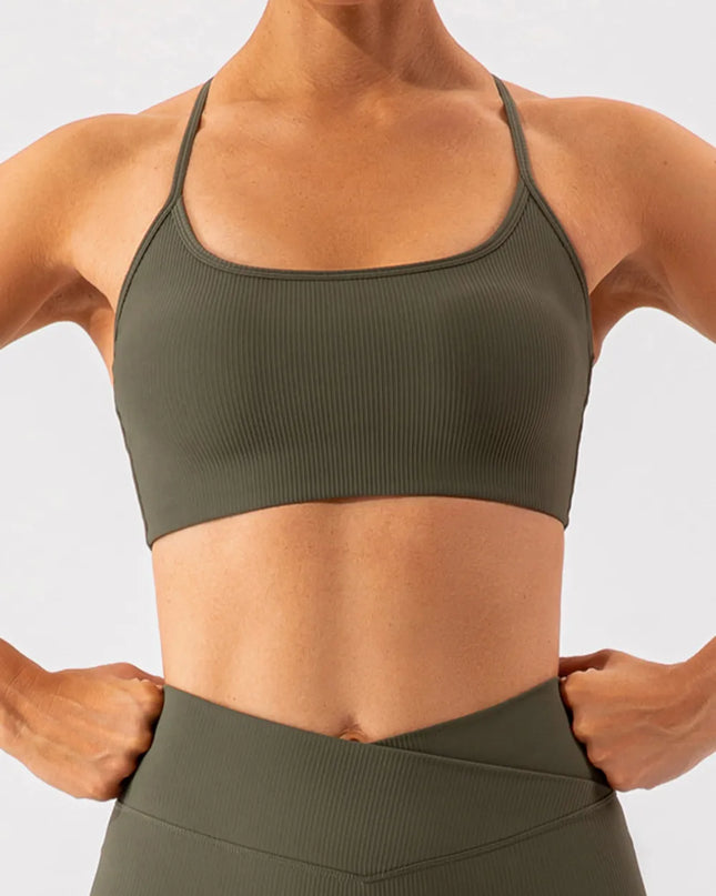 Spaghetti Strap Active Bra 