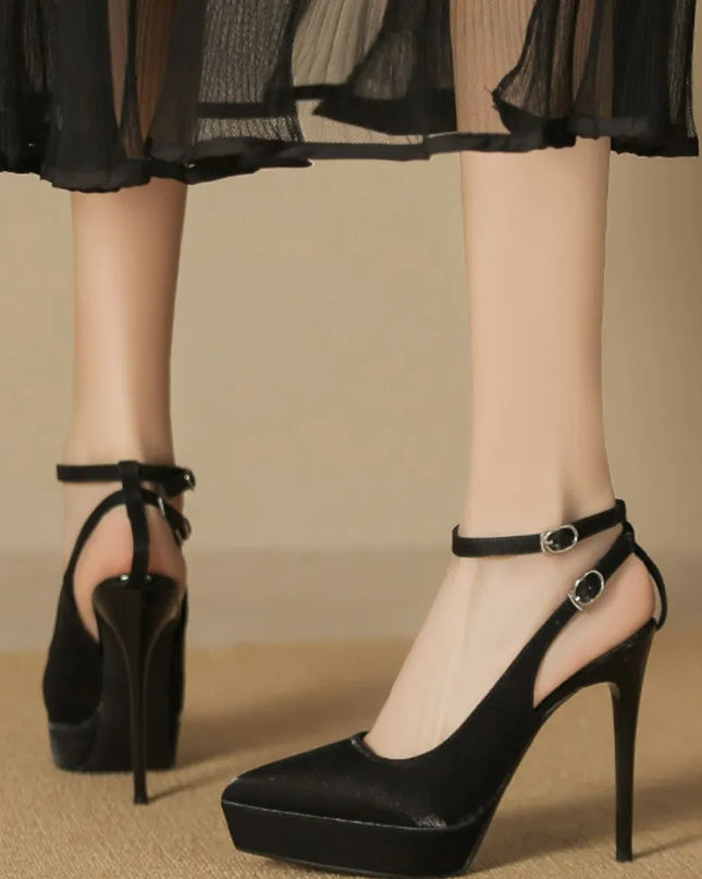 Point Toe Stiletto Pumps 
