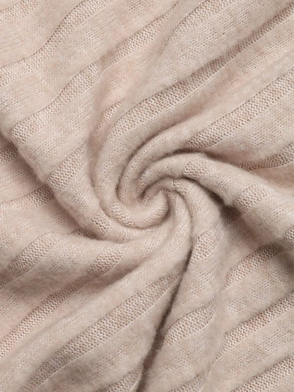 Asymmetrical Off-Shoulder Knit Top