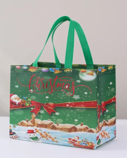 Christmas Cute Christmas Tree Santa Claus Letter Nonwoven Party Festival Gift Bags