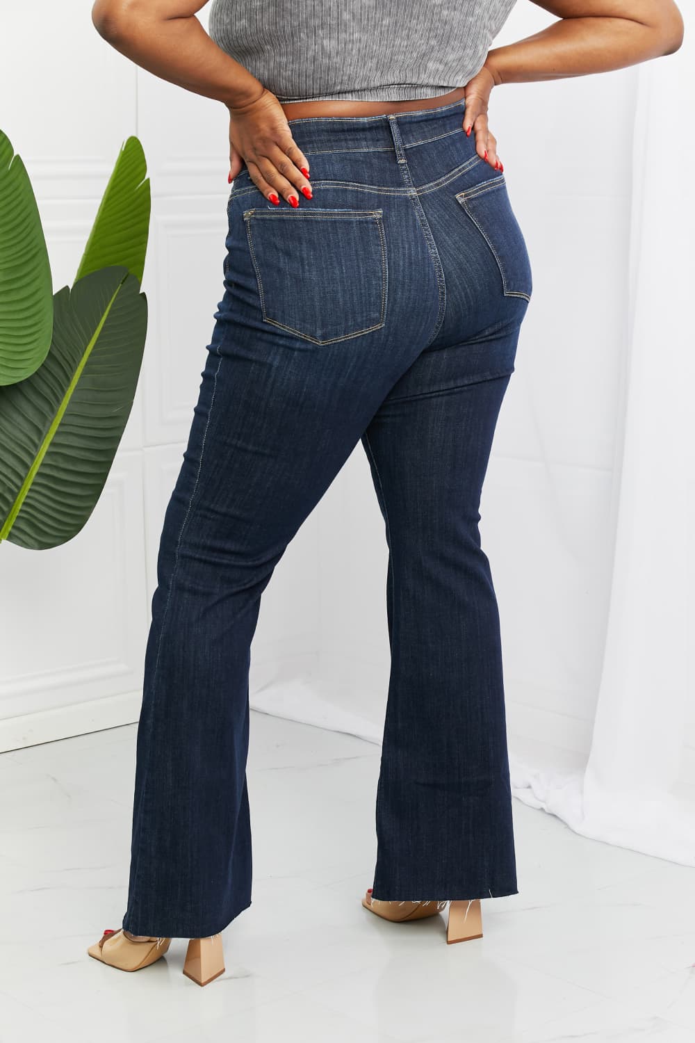 Judy Blue Full Size High Rise Flare Jeans