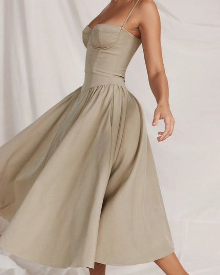 Ruched Sweetheart Neck Cami Dress