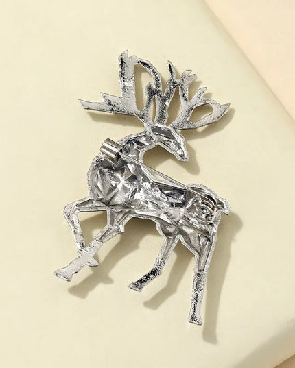 Alloy Reindeer Brooch 