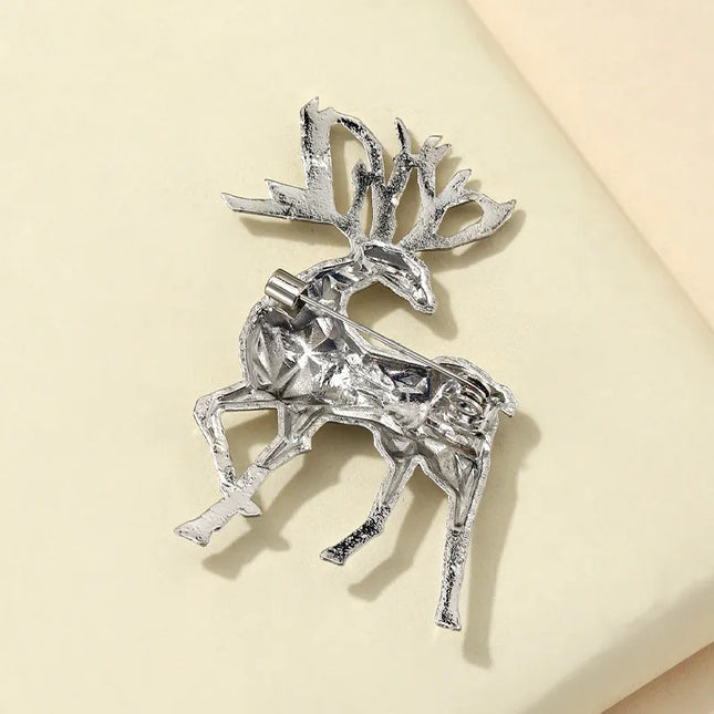 Alloy Reindeer Brooch 