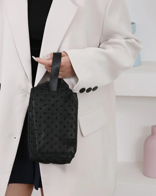 4- Piece Heart Polyester Storage Bag