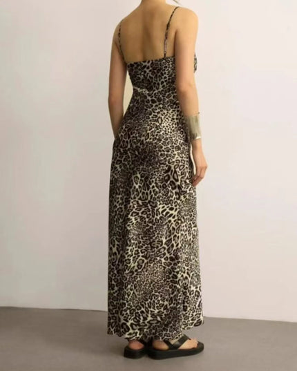 Leopard Print Cami Maxi Dress 