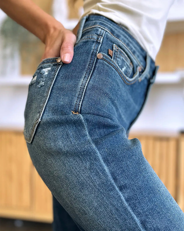 Judy Blue Full Size Tummy Control High Waist Slim Jeans