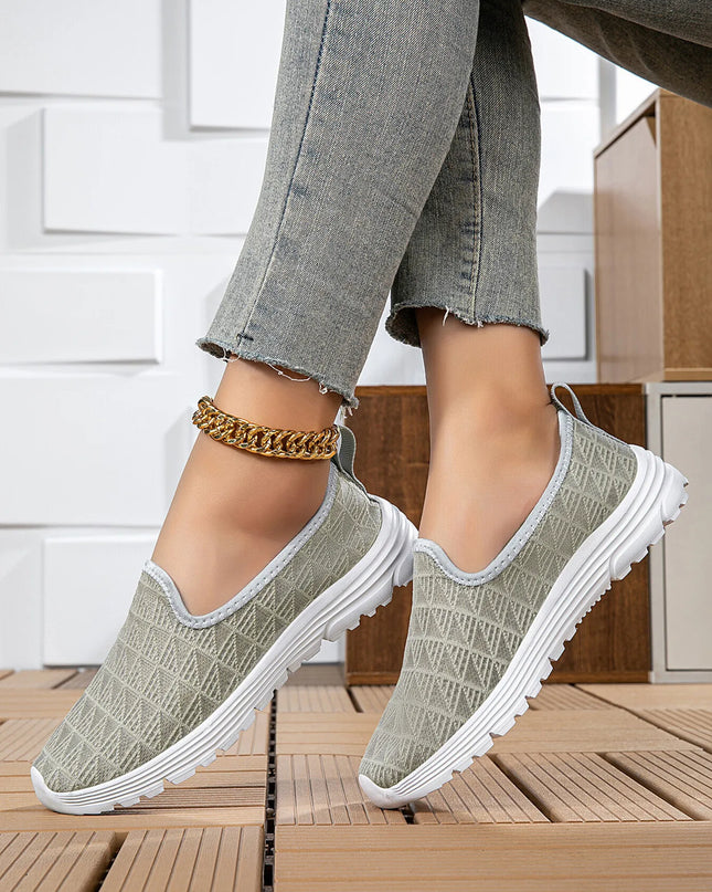Breathable Mesh Slip-On Sneakers 