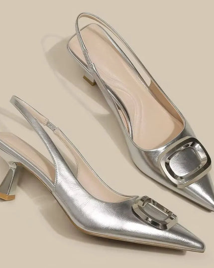 Slingback Pointed Toe Pumps 